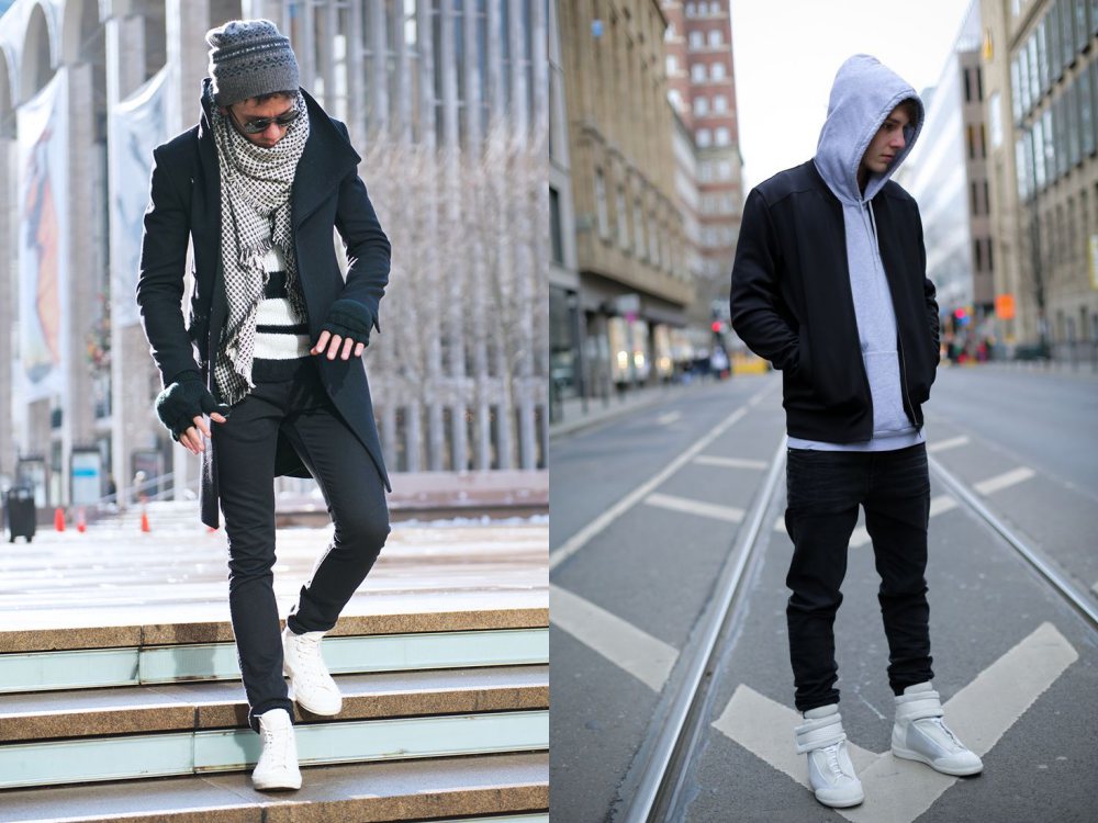 men style white sneaker ankle - To Create A Fashion Style, You Just Need A Pair Of White Shoes!