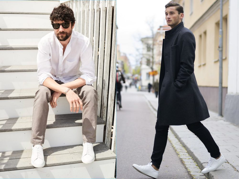 men style white sneaker simple 6 - To Create A Fashion Style, You Just Need A Pair Of White Shoes!