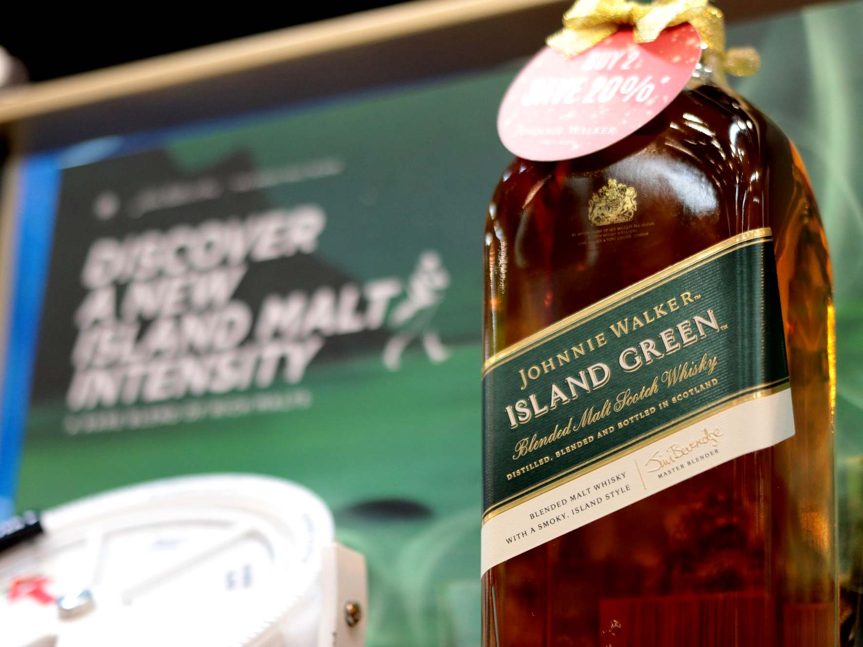 Johnnie Walker Island Green BIG - Johnnie Walker Island Green 苏格兰混合麦芽威士忌飘香至大马