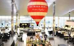 Burberry hot air balloon installation at Heathrow Terminal BIG 240x150 - 跟随 Burberry 热气球装置环游世界！