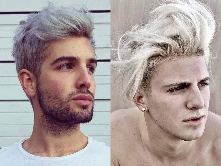 Men Hairstyle White Hair Color 5 Kingssleeve