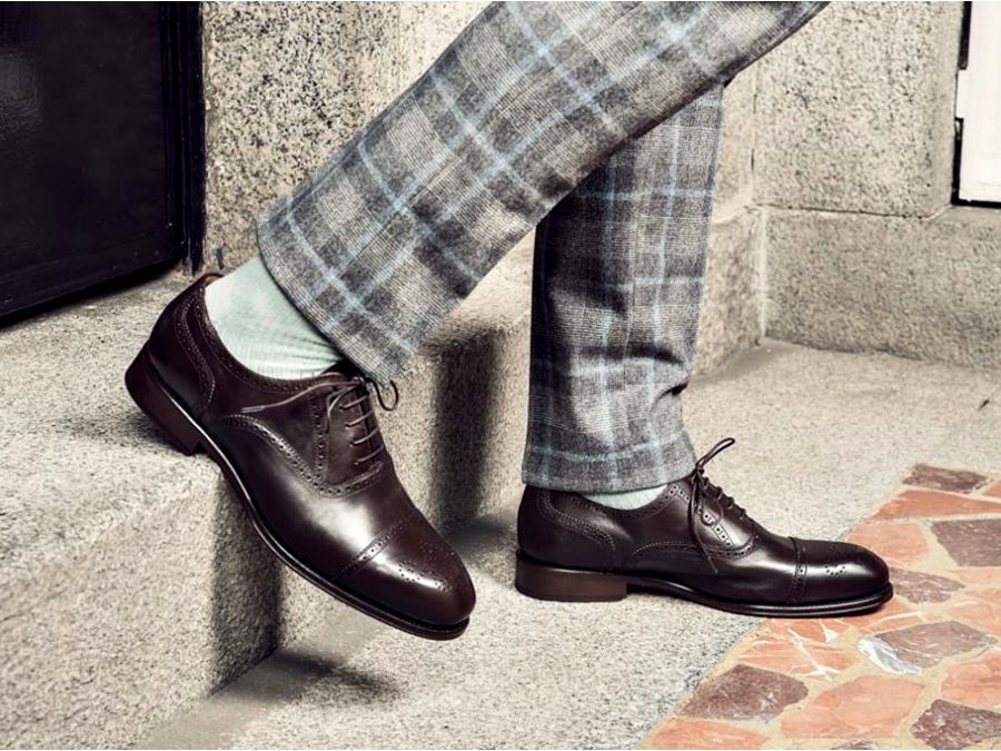 men fashion street style oxford shoes 9 - 牛津鞋，潇洒儒雅一并展现！