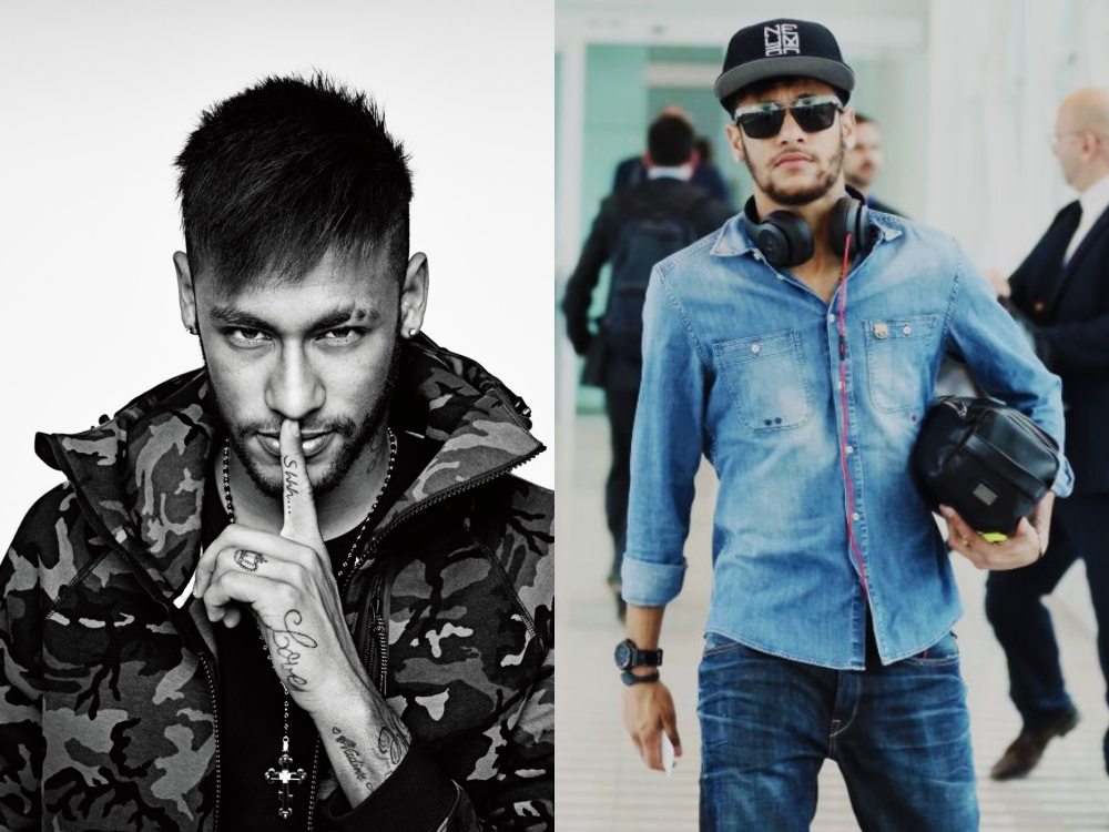 the popular footballers men fashion style neymar 2 - 看足球明星卸下球衣后，如何展现酷帅魅力！