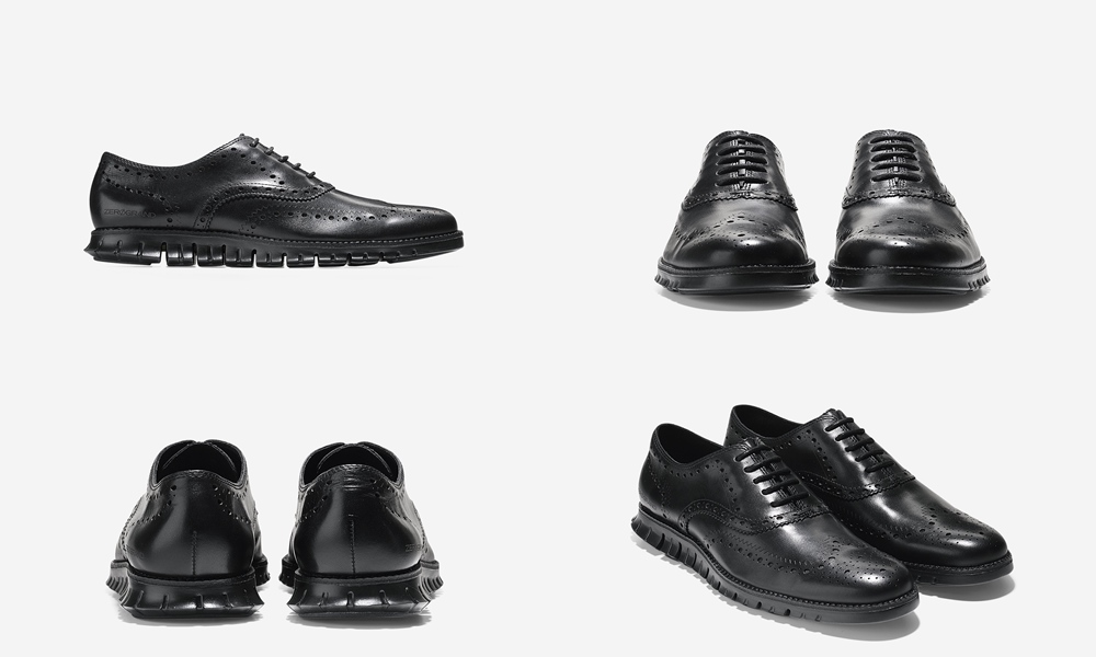 cole haan ZEROGRAND WING oxford shoes RM1099 black - Cole Haan ZerøGrand 最轻盈牛津鞋优惠上架！