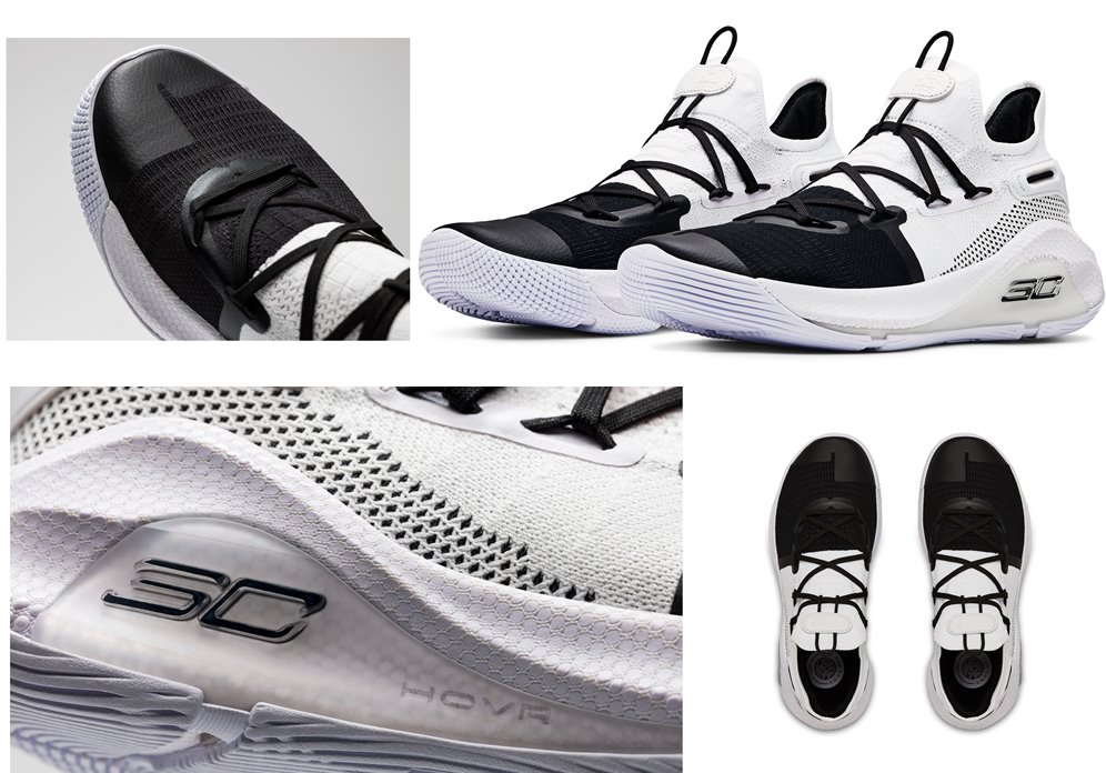 curry 6 black and white