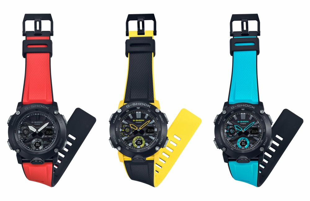 G Shock Carbon Core Guard GA 2000 - 全新碳纤维核心防护表壳:G-Shock Carbon Core Guard G Shock Carbon Core Guard GA 2000 - 全新碳纤维核心防护表壳:G-Shock Carbon Core Guard