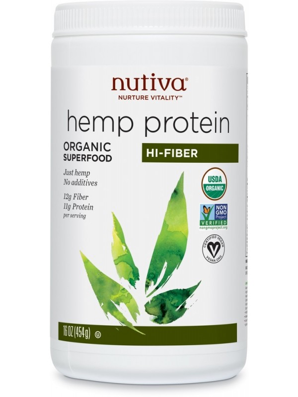 Nutiva Hi Fiber Hemp Protein - 蛋白质与健身：8款蛋白粉推荐
