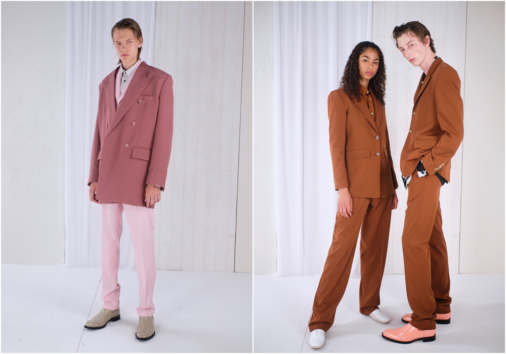 Paul Smith SS20 menswear pink suits - Paul Smith 春夏2020系列的70年代艺术风格