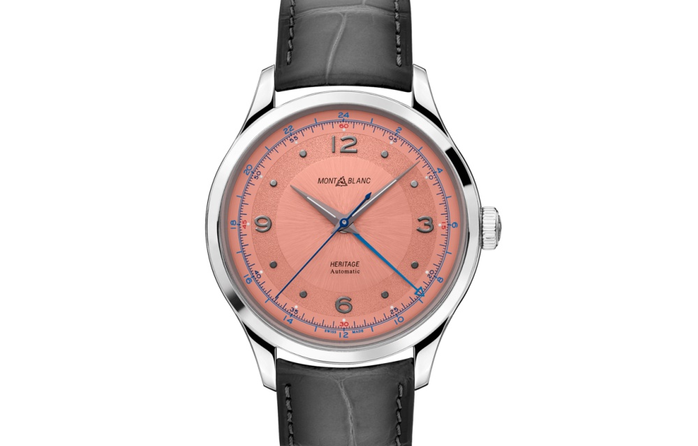 Travel Issue GMT Watches Montblanc Heritage Automatic GMT Salmon - Traveler's Timepiece：4款GMT双时区精表