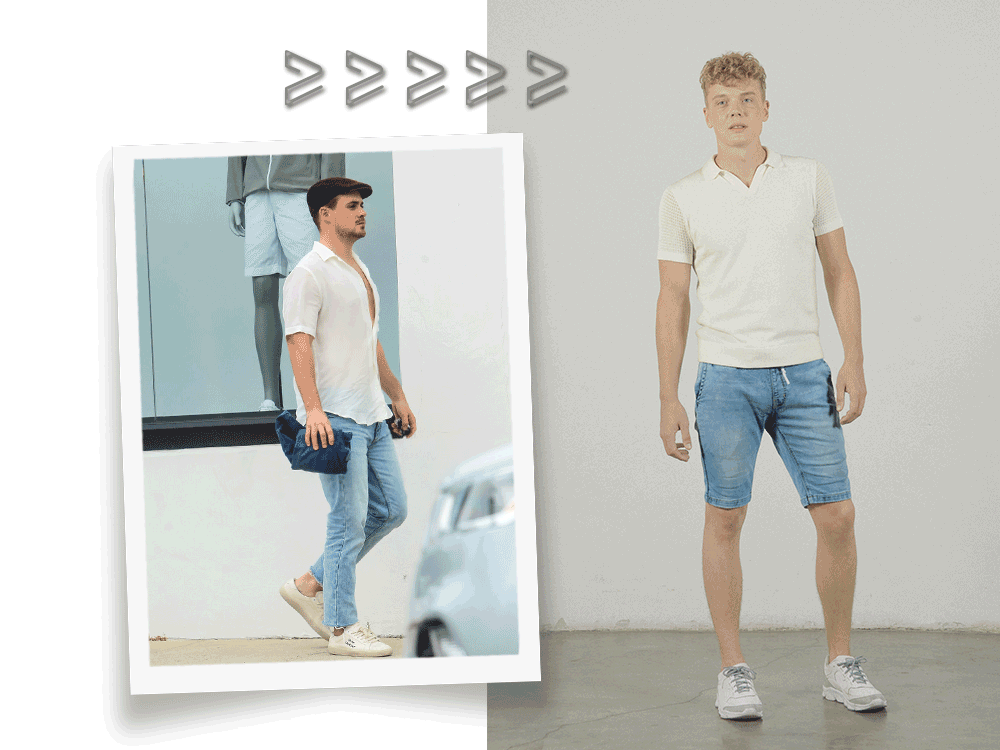 camel active denim collection dacre montgomery white shirtgif - Trending Now: The Return of 80’s Retro Young Style