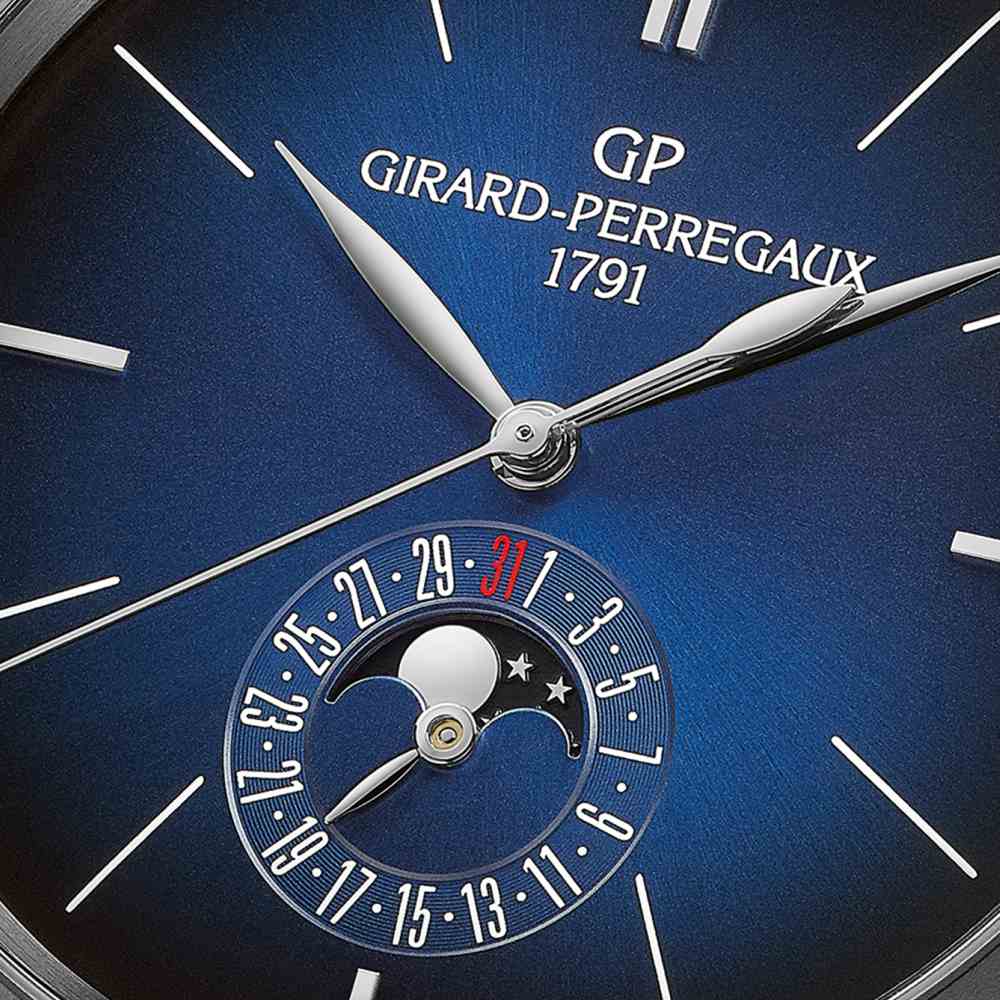Girard Perregaux presents the 1966 Blue Moon dial - 1966年的蓝月亮：GIRARD-PERREGAUX BLUE MOON