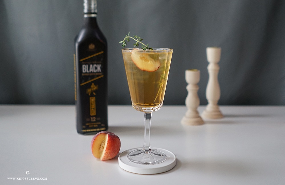 easy cocktails at home for christmas party johnnie walker peach - K's Mixology｜编辑试过才推荐；超简单居家鸡尾酒