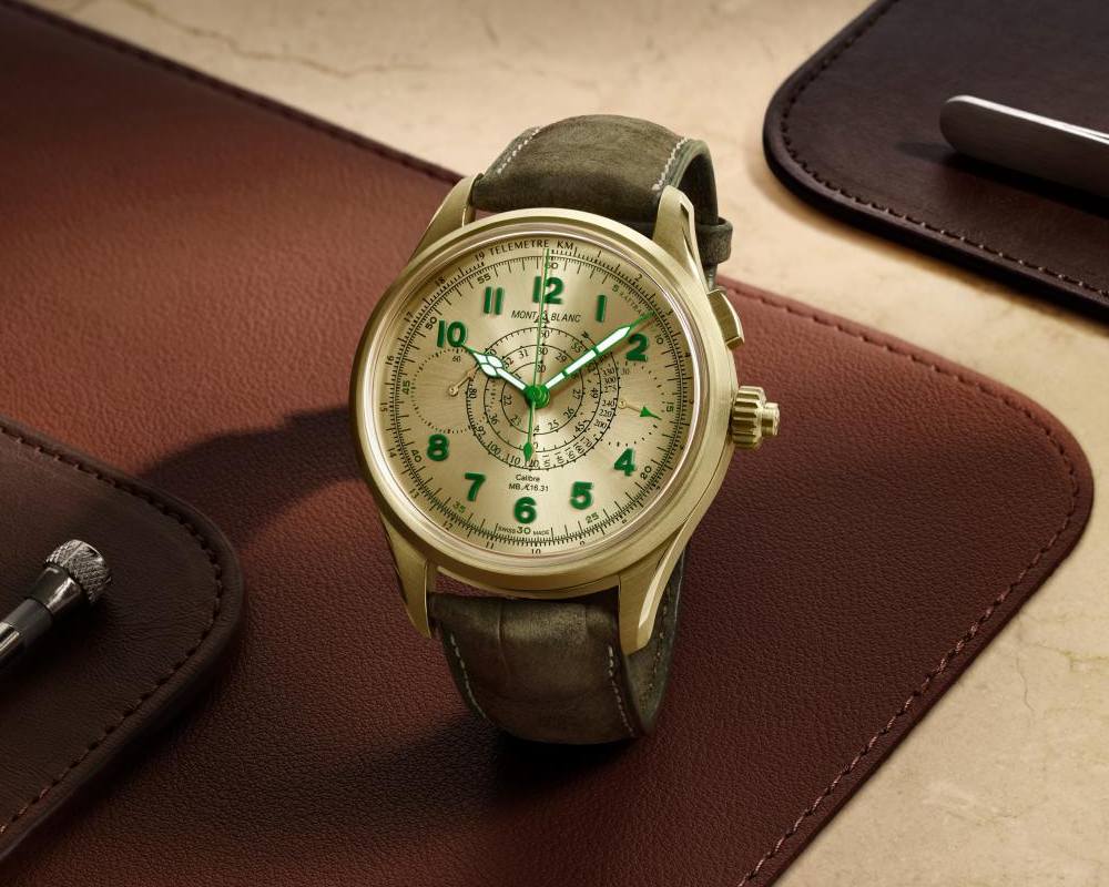 watches wonders 2021 green is the new watch trend montblanc split second chronograph lime gold - Watches & Wonders 2021｜年度表坛流行色