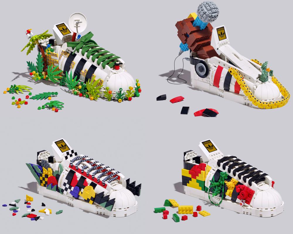 lego x adidas originals superstar - 还可凑一双！LEGO x adidas Originals 神还原经典「贝壳头」