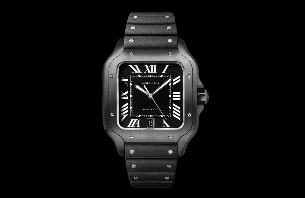 luxury watches for senior management santos de cartier adlc black - 适合高管商务形象的6款精表
