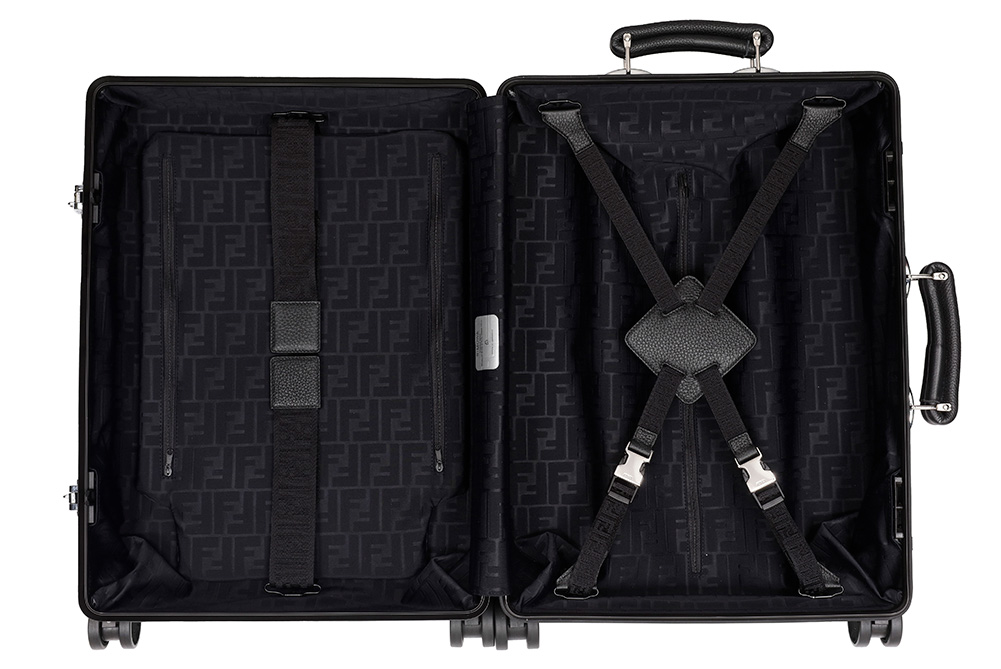 fendi and rimowa suitcase black inside - FENDIxRIMOWA 打造独一无二的终极性铝质行李箱！