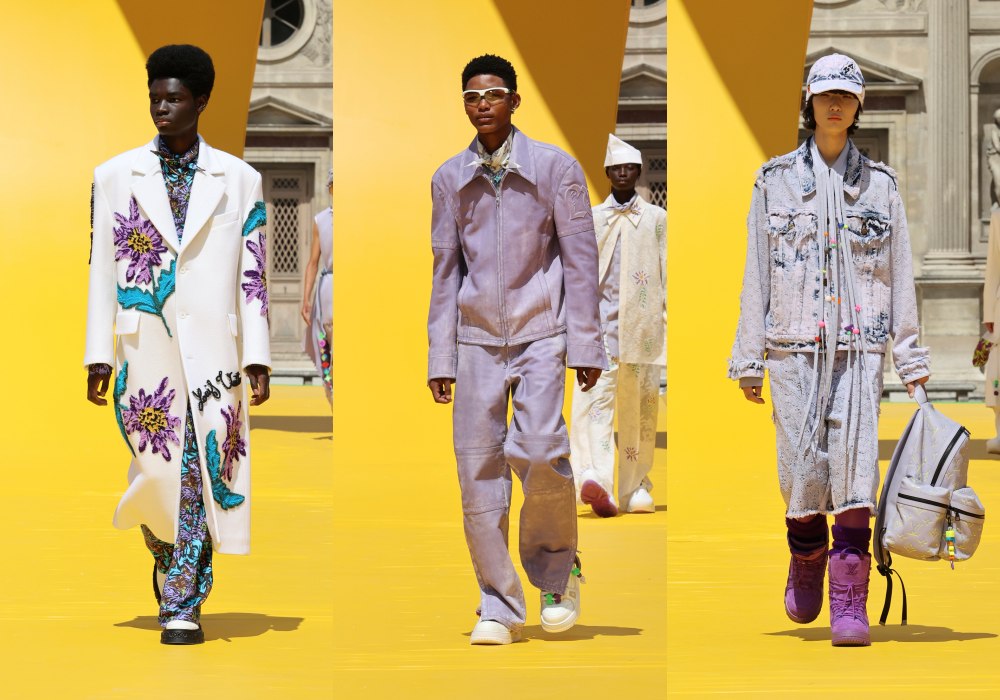 Louis Vuitton Spring Summer 2023 Men Show denim jacket - 献给长不大的男孩；Louis Vuitton 春夏’23男装承载无限想象力