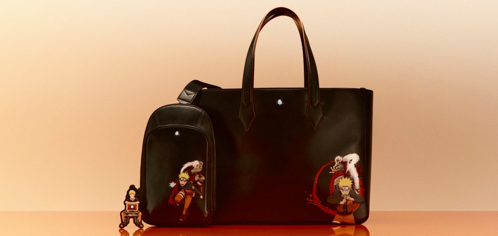 Montblanc x Naruto Collection tote bag - Montblanc 稀有动漫联名！献上《火影忍者》腕表、包袋、书写工具
