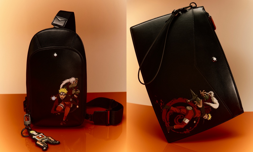 Montblanc x Naruto leather pouch - Montblanc 稀有动漫联名！献上《火影忍者》腕表、包袋、书写工具