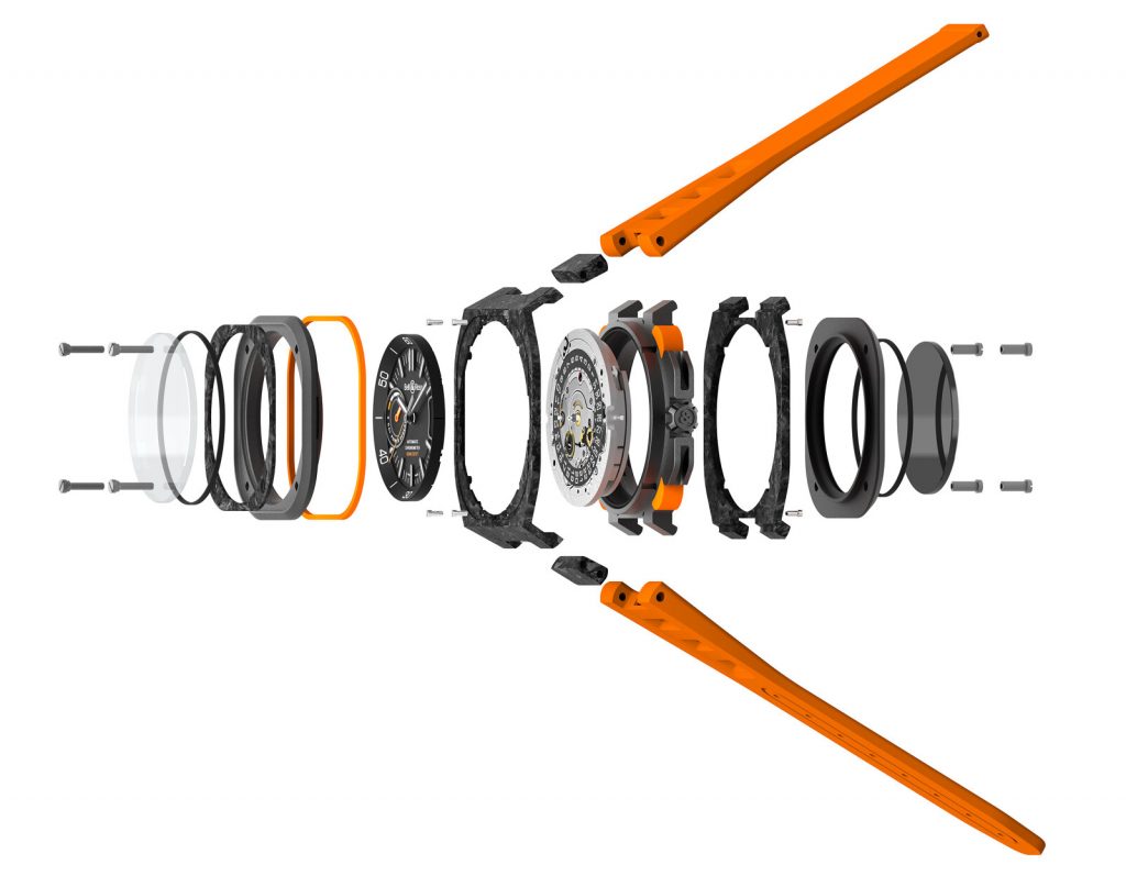 Bell Ross BR X5 carbon orange Eclate 1024x797 - Bell & Ross BR-X5 全新腕表系列重磅登场！