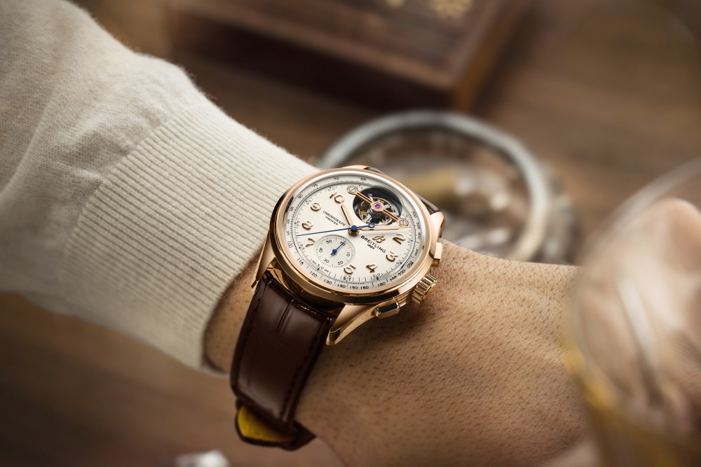 premier b21 chronograph 42 tourbillon leon breitling model - Breitling 三款高端陀飞轮表 致敬品牌创始人