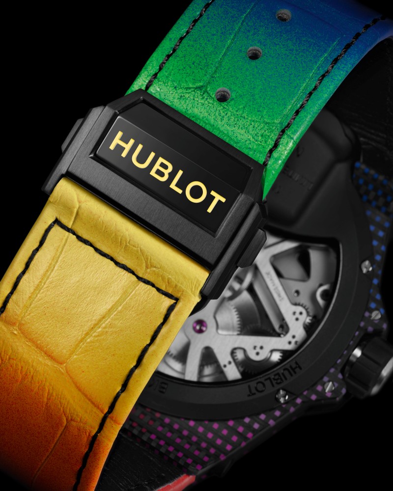 Hublot MP 09 Tourbillon Bi Axis 5 Day Power Reserve strap - 全球限量8枚的 Hublot 彩虹色碳钎维表