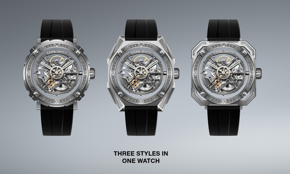 Ciga Design Magician 3 styles in 1 watch - 一芯三壳、可拆卸重组的机械腕表 CIGA Design Series M Magician