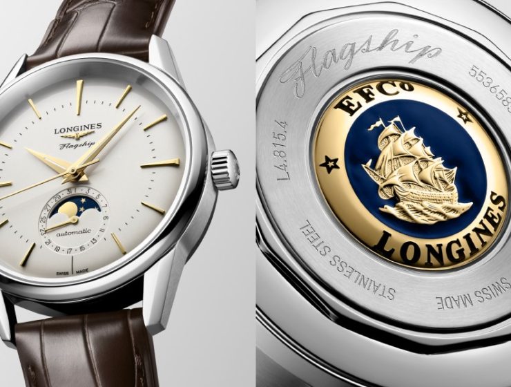 Longines FLAGSHIP HERITAGE Models with Moon phase opening 740x560 - 月光下的经典流转｜Longines Flagship Heritage 月相表闪耀登场！