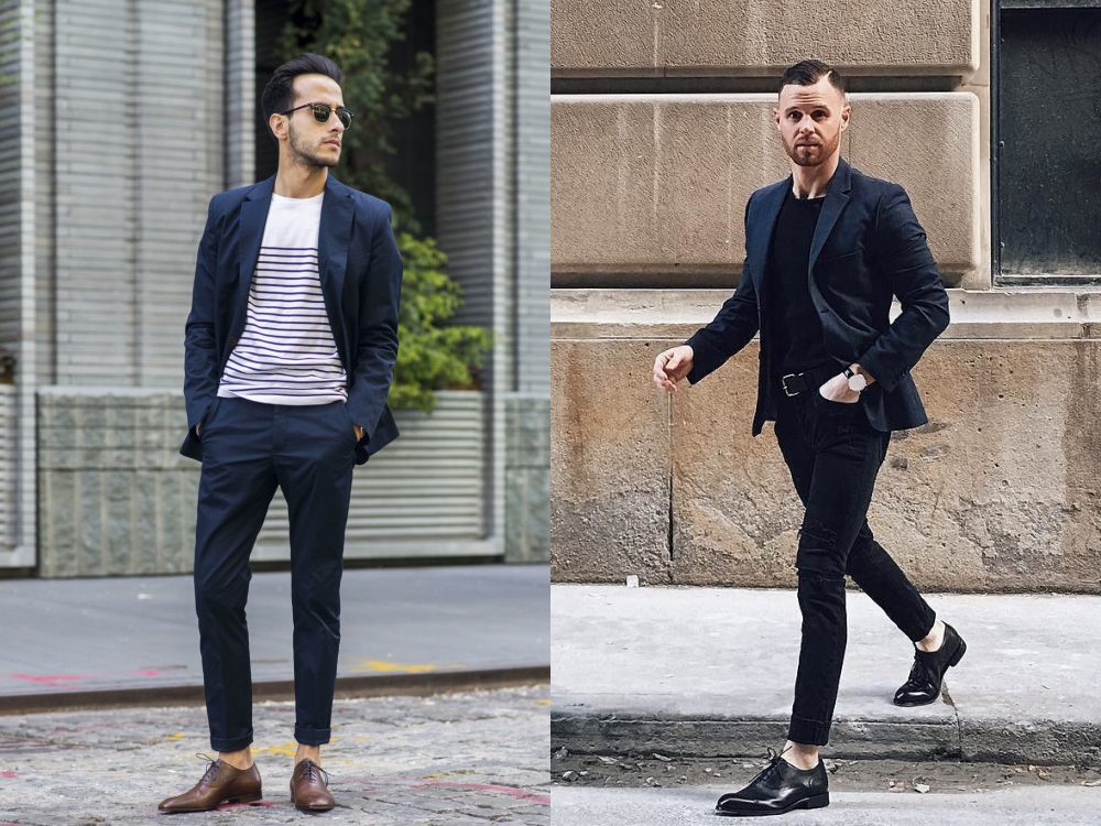 men fashion street style oxford shoes 5 - 牛津鞋，潇洒儒雅一并展现！