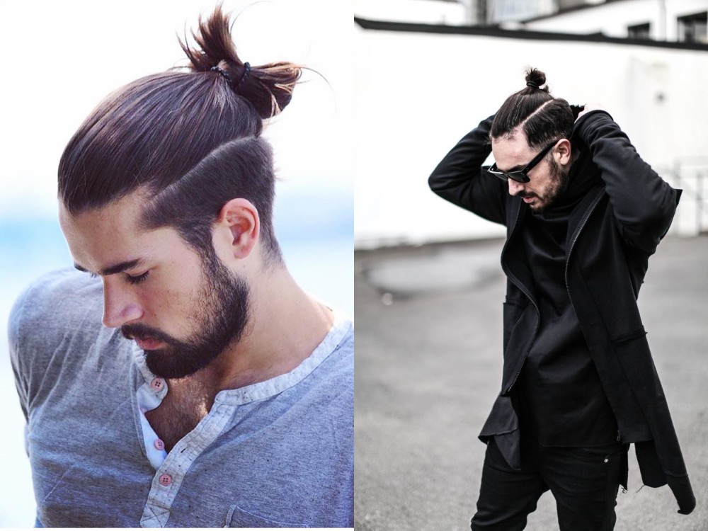 men-hairstyle-undercut-long-hair-knot 1 - KINGSSLEEVE