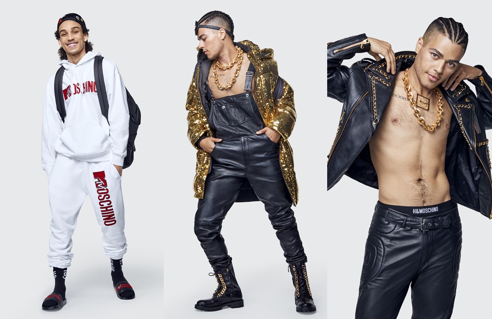 Moschino tv HM lookbook leather pants KINGSSLEEVE