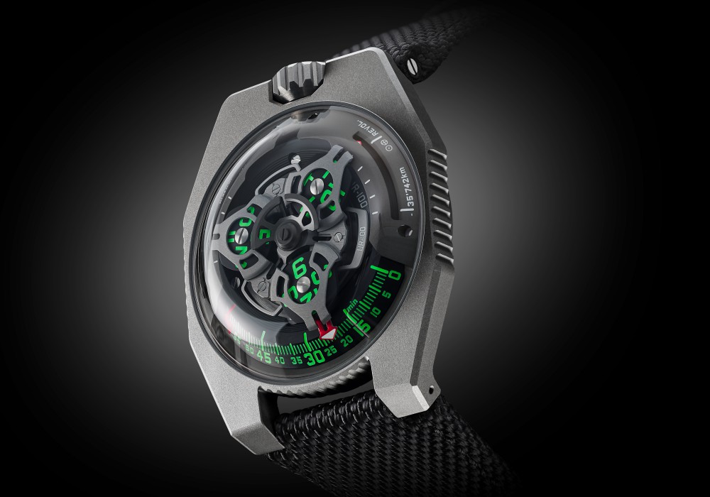 ur100 gunmetal 003 - URWERK UR-100 GunMetal 带你领略时间与空间的奥妙