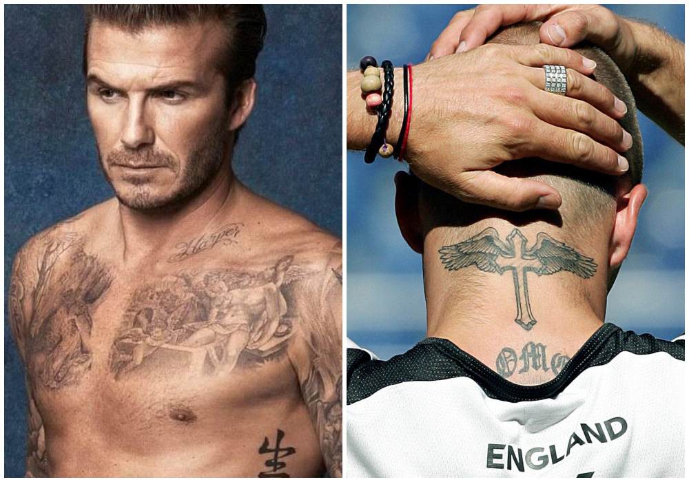 David Beckham Tattoos 005 - 揭秘万人迷 David Beckham 纹身背后的故事