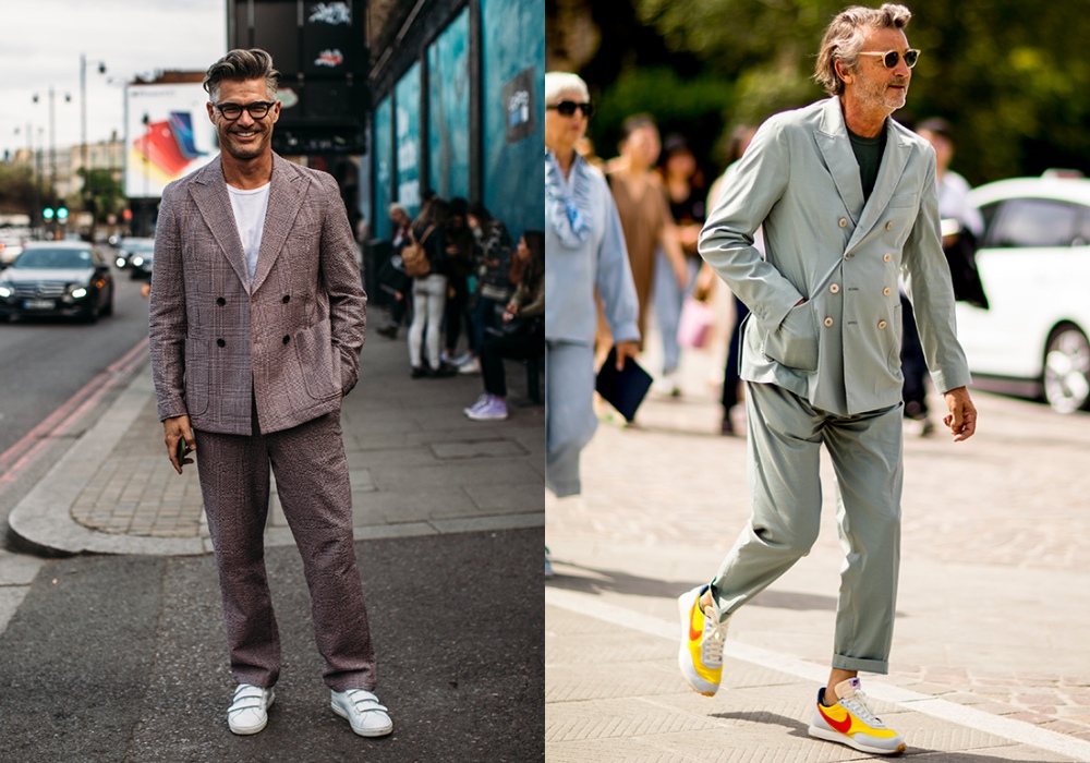 Men Suits with Sneakers smart - 搭配正装也合适的8款球鞋