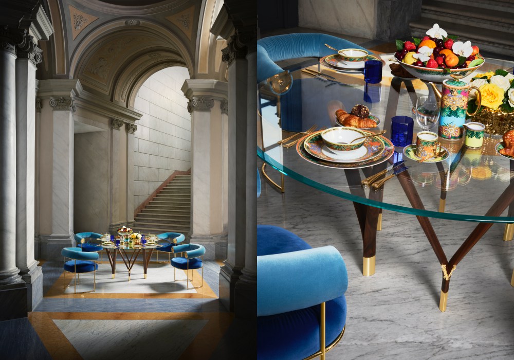 Versace Home 2020 Medusa Carezza Collection dining set - Versace Home 奢华家居 品味从家开始