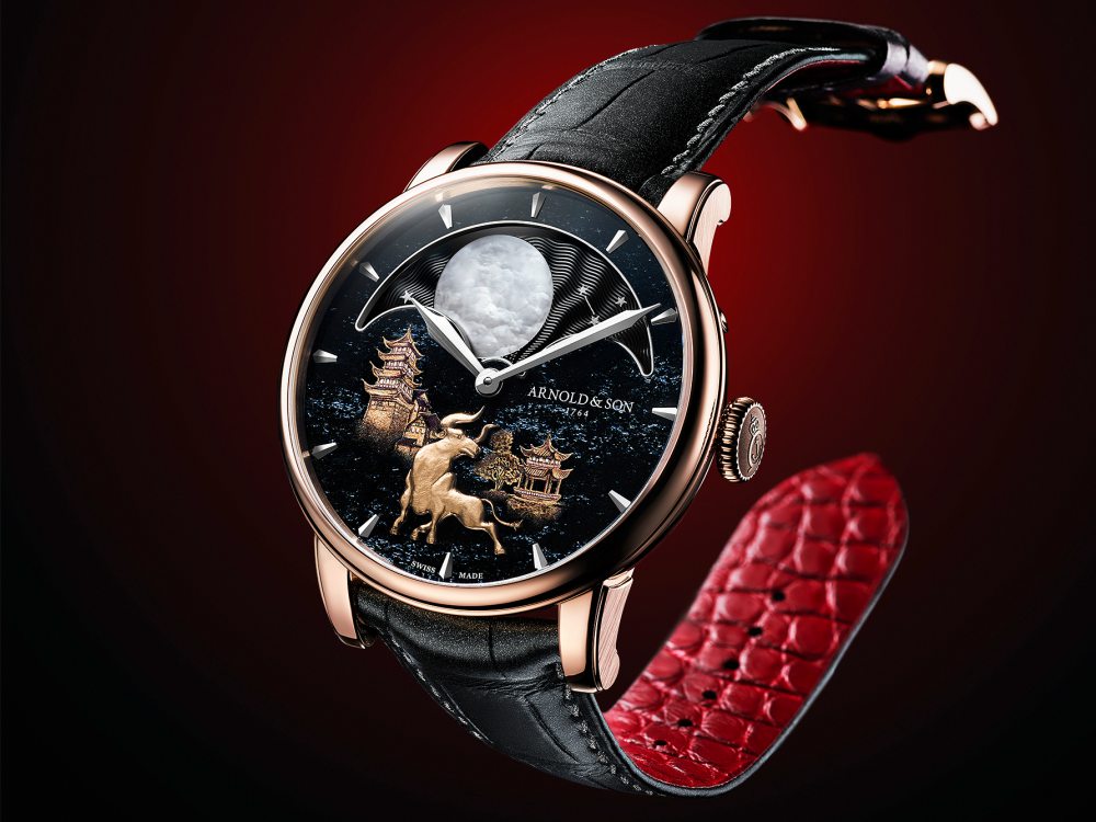 limited edition watches celebrates year of ox arnold son 02 - 金牛来报到，8款牛年生肖腕表