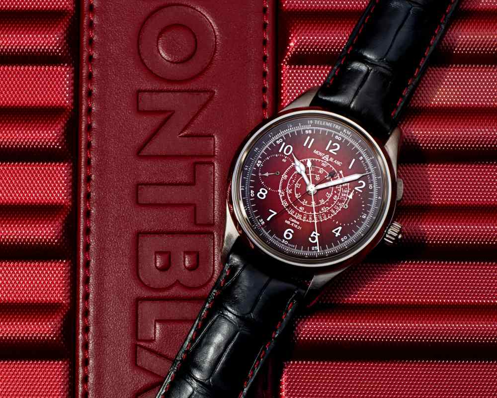 watch trends 2021 red dial montblanc 1858 sincere splitseconds - 表坛悄悄吹起红色面风潮