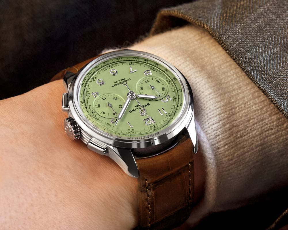 breitling premier heritage collection chronograph pistachio 002 - Breitling Premier Heritage 全新系列 再现品牌文化传承