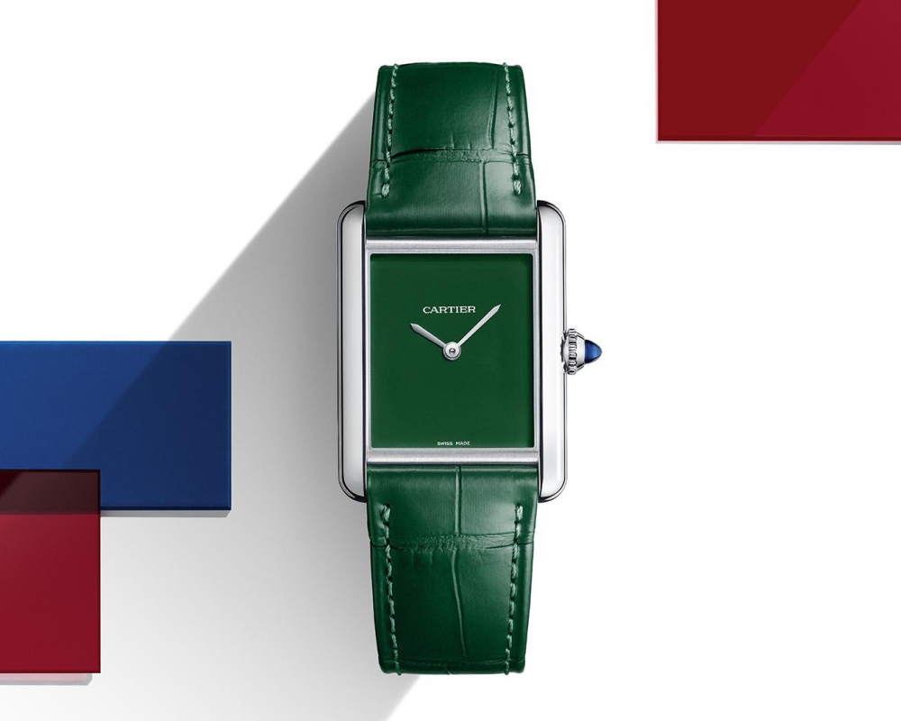 watches wonders 2021 green is the new watch trend cartier tank