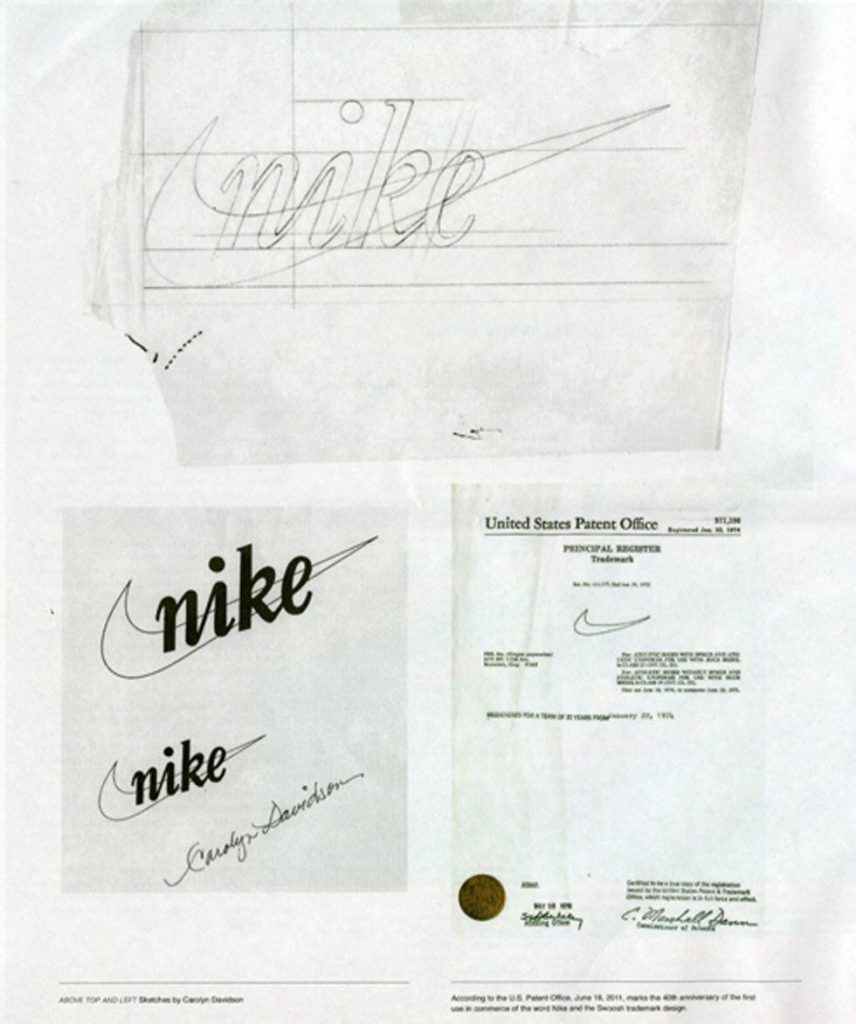 how phil knight started nike swoosh logo carolyn davidson sketch 856x1024 - 人手一双！带你了解 Nike 创始人 Phil Knight 的创业故事