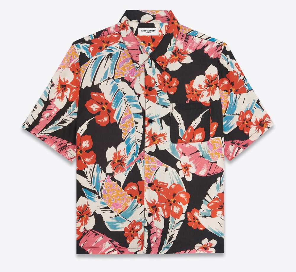mens springsummer 2021 floral prints ready to wear ysl hawaiian shirt - 春夏2021告诉你：花卉不再是女士专属