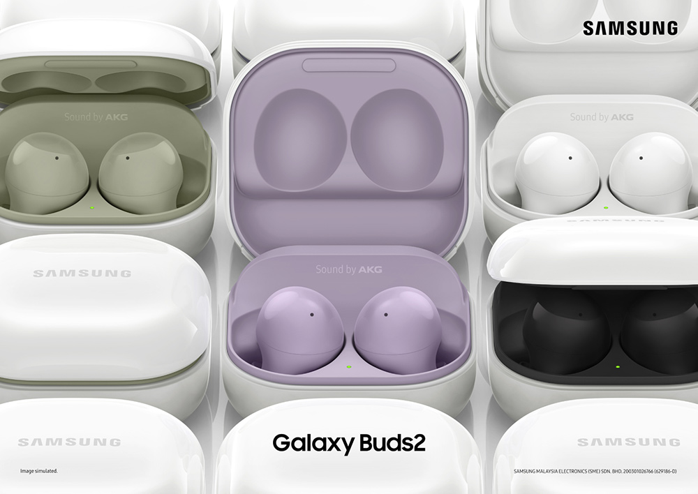 galaxy buds2 key visual - 掀起智能手机革命，Samsung 推出 Galaxy Z Fold3 5G 和 Galaxy Z Flip3 5G