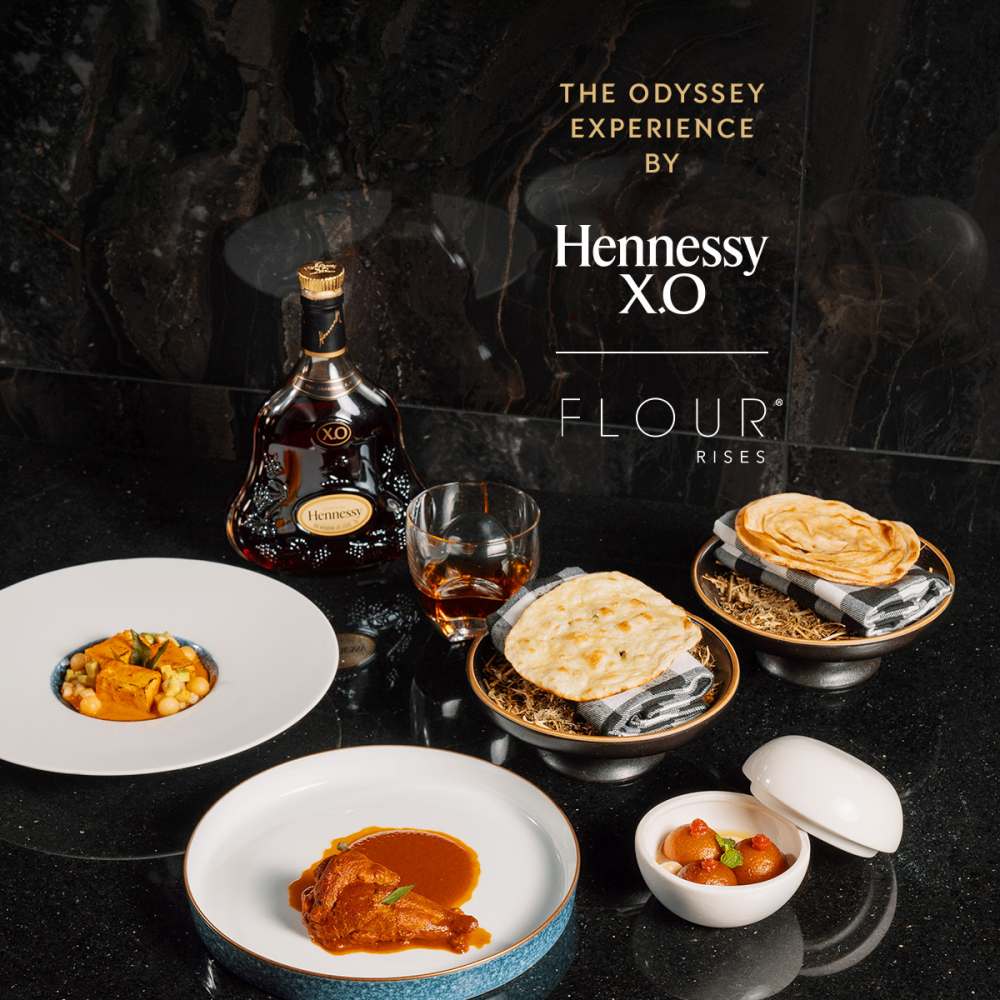 Restaurant Flour - 搭配 HENNESSY X.O 品尝一顿 Odyssey 套餐，让你尽情沉浸在美食和美酒中！