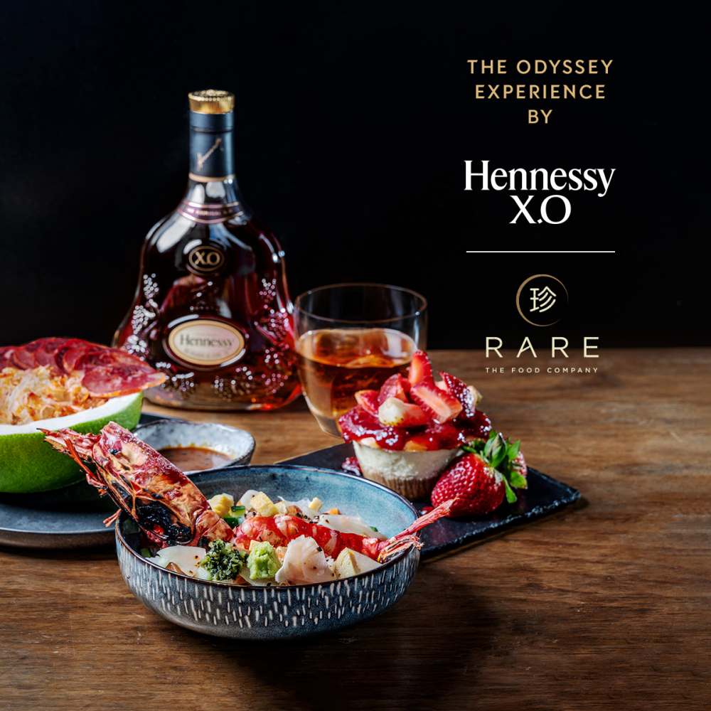 Restaurant Rare - 搭配 HENNESSY X.O 品尝一顿 Odyssey 套餐，让你尽情沉浸在美食和美酒中！