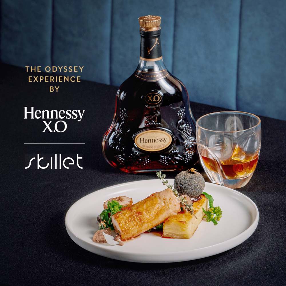 Restaurant Skillet - 搭配 HENNESSY X.O 品尝一顿 Odyssey 套餐，让你尽情沉浸在美食和美酒中！