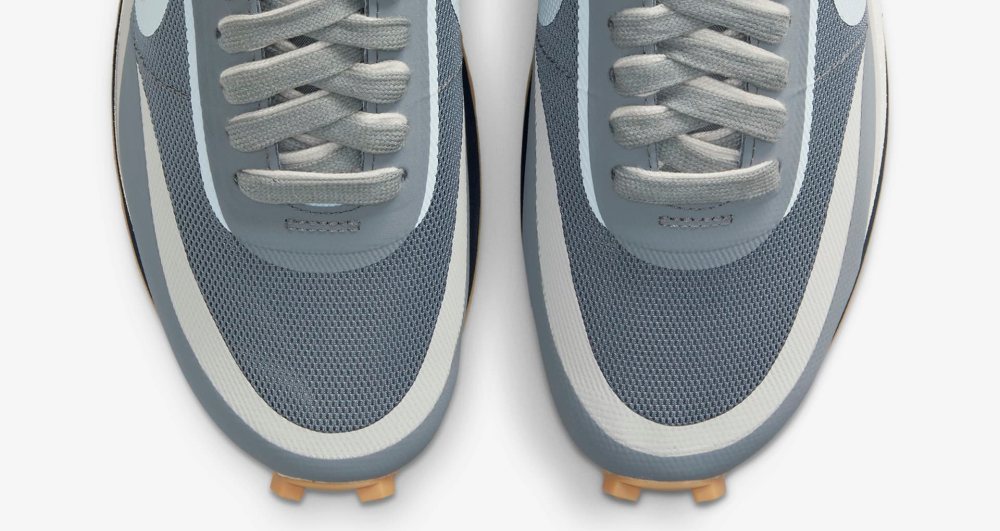 clot x sacai x nike ldwaffle “cool grey” 5 - 5款必入手的精致联名款运动鞋！