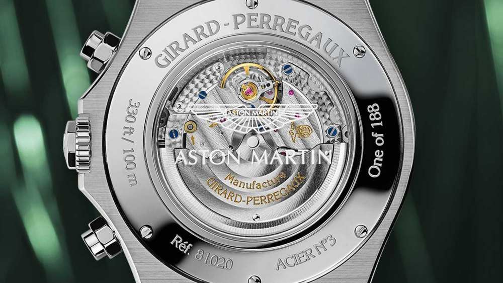 girard perregaux x aston martin laureato chronograph aston martin edition 02 - Aston Martin 携手 Girard-Perregaux 打造 Laureato 特别版腕表！