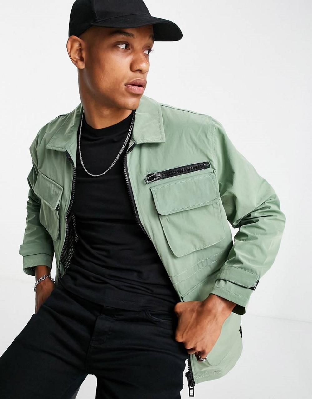 topman field jacket in light green 2 - 有型又耐穿！推荐7款实用性极高的夹克