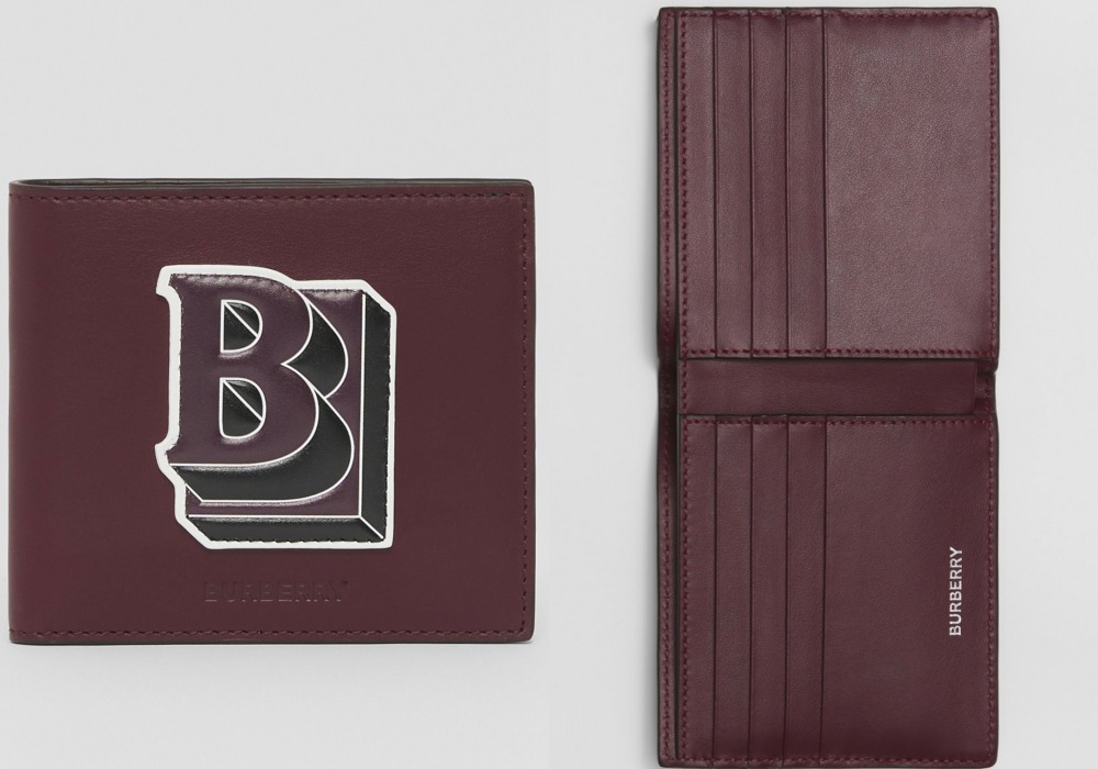 burberry letter graphic leather international bifold wallet 1 - 新年换新钱包，好运好意头！