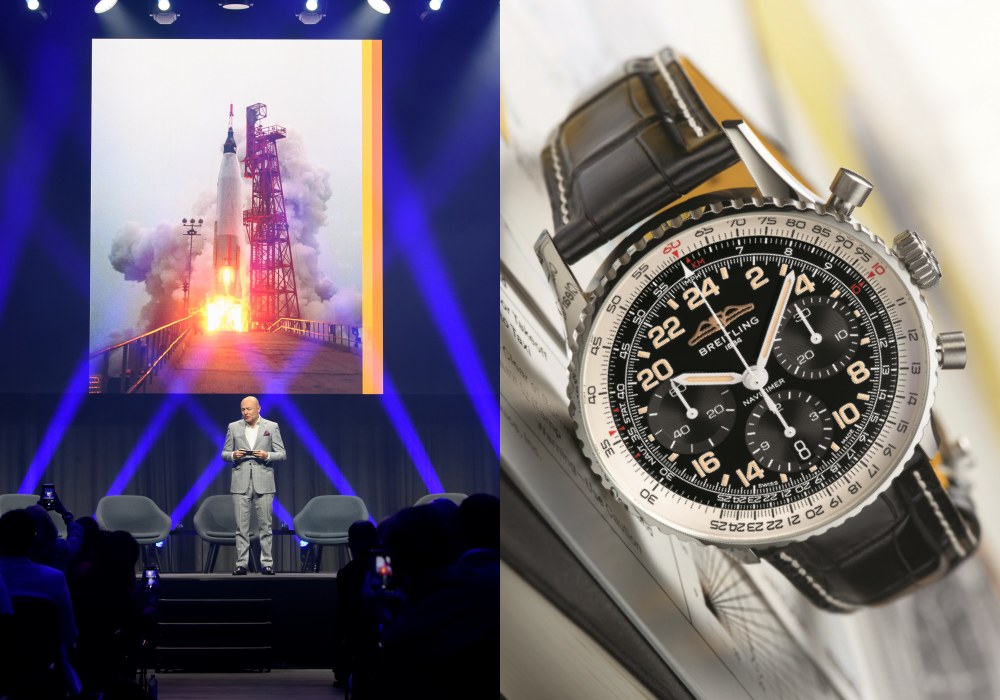 breitling publicly presents the first original swiss watch in space for the first time cover - Watches